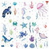 8 Sheets 8 Styles PVC Waterproof Wall Stickers DIY-WH0345-040-1
