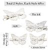 12Pcs 2 Styles Iron Alligator Hair Clips for Women Girls PHAR-SP0001-28B-2