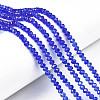 Electroplate Glass Beads Strands EGLA-A034-T8mm-B27-1