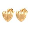 304 Stainless Steel Heart Stud Earrings EJEW-I320-24G-03-4