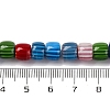 Handmade Lampwork Chevron Beads Strands X-LAMP-K041-01B-03-5