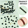 1 Strand Rectangle Natural Black Onyx(Dyed & Heated) Beads Strands G-NB0005-54B-5