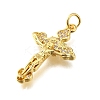 Brass Micro Pave Cubic Zirconia Pendants X-KK-S523-13G-2