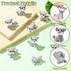 20Pcs 4 Styles Mini Resin Dog Ornaments RESI-CJ0004-85-3