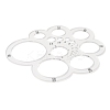 Transparent Acrylic Round Leather Cutting Tool AJEW-WH0505-19-2