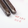 Iron Metal Stamps AJEW-D019-03A-3