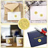 Gold Foil Paper Picture Stickers STIC-WH0030-003-4