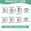 160Pcs 8 Styles 304 Stainless Steel Spacer Beads STAS-AR0001-75-2