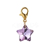 Star Glass Pendant Decorations HJEW-JM02956-3