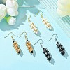 3 Pairs Oval Glass Seed Dangle Earrings EJEW-MZ00147-2