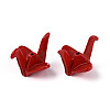 Rack Plating Spray Painted Alloy Beads PALLOY-T091-31E-2