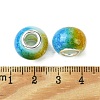 Two Tone Glass European Beads GPDL-K003-01F-3