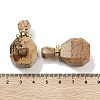 Natural Picture Jasper Perfume Bottle Pendants G-Q163-10G-06-3