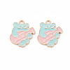 Alloy Enamel Pendants ENAM-N054-65B-NR-2
