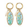 Printed 304 Stainless Steel Huggie Hoop Earrings EJEW-JE07394-4