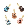Rack Plating Golden Tone Alloy Pendants ENAM-M051-14G-1