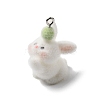 Easter Opaque Resin Pendants RESI-F062-03B-2
