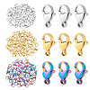 120Pcs 3 Colors 304 Stainless Steel Lobster Claw Clasps STAS-GA0001-79-1