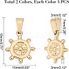 304 Stainless Steel Pendants STAS-UN0015-04-2