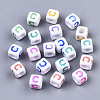 Opaque White Acrylic Beads SACR-R252-02C-1