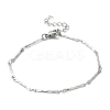 304 Stainless Steel Bar Link Chain Brcelets BJEW-K226-11P-1