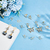 30Pcs 201 Stainless Steel Stud Earring Findings STAS-BBC0010-25-4