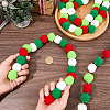 4Pcs Pom Pom Ball with Polyester Cord Hanging Banners AJEW-CP0009-76C-3