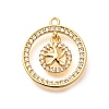 Brass Micro Pave Cubic Zirconia Pendants KK-G519-05G-06-1