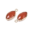 Natural Red Jasper Faceted Pendants G-G193-01G-02-2