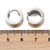 304 Stainless Steel Polishing Effect Hoop Earrings EJEW-M001-36GP-B-5