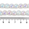 Baking Paint Electroplate Glass Beads Strands X-GLAA-G120-01A-4