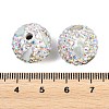 Handmade Polymer Clay Rhinestone Beads CLAY-H009-03B-3