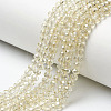 Electroplate Transparent Glass Beads Strands LS-EGLA-A034-T4mm-H03-1