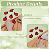 24Pcs Polyester Embroider Thread Iron on/Sew On Patches PATC-FG0003-26-3