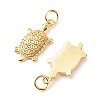 Brass Micro Pave Clear Cubic Zirconia Pendants LS-ZIRC-P094-14G-RS-3