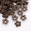 Tibetan Style Alloy Bead Caps LS-K0P34061-1