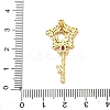 Brass Micro Pave Clear Cubic Zirconia Pendants KK-H526-04D-G-3