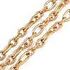 Ion Plating(IP) 304 Stainless Steel Twist Oval Link Chains CHS-K017-03G-1