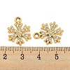 Christmas UV Plating Alloy Crystal Rhinestone Pendants X1-ALRI-C009-11G-3