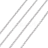 Tarnish Resistant 304 Stainless Steel Cable Chains CHS-R003-0.4mm-1