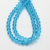 Handmade Imitate Austrian Crystal Faceted Rondelle Glass Beads X-G02YI0M1-2
