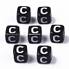 Opaque Acrylic Beads X-SACR-N002-01C-1-2