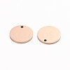 Ion Plating(IP) 304 Stainless Steel Charms STAS-I141-03C-RG-2