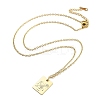 Birthday Flower 304 Stainless Steel Pendant Nacklaces For Women STAS-S124-03G-05-2
