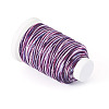 1 Roll Gradient Color Segment Dyed Round Waxed Polyester Cord YC-TADJ0001-03C-2