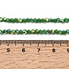 AB Color Plated Opaque Glass Beads Strands GLAA-G127-02G-4