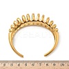 304 Stainless Steel Cuff Bangles for Women BJEW-G750-05G-3