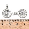 Brass Micro Pave Cubic Zirconia Pendants KK-L222-014P-3