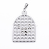 304 Stainless Steel Pendants STAS-F143-06GP-2