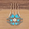 Alloy Hair Comb Findings PW-WGAD31C-05-1